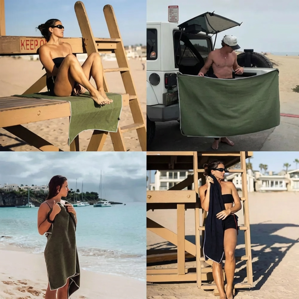 Multifunctional Outdoor Magnetic Bath Towel